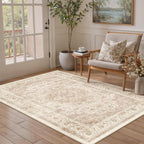 Vintage Washable Large Rugs Living Room Area