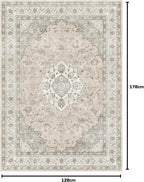 Vintage Washable Large Rugs Living Room Area Rug