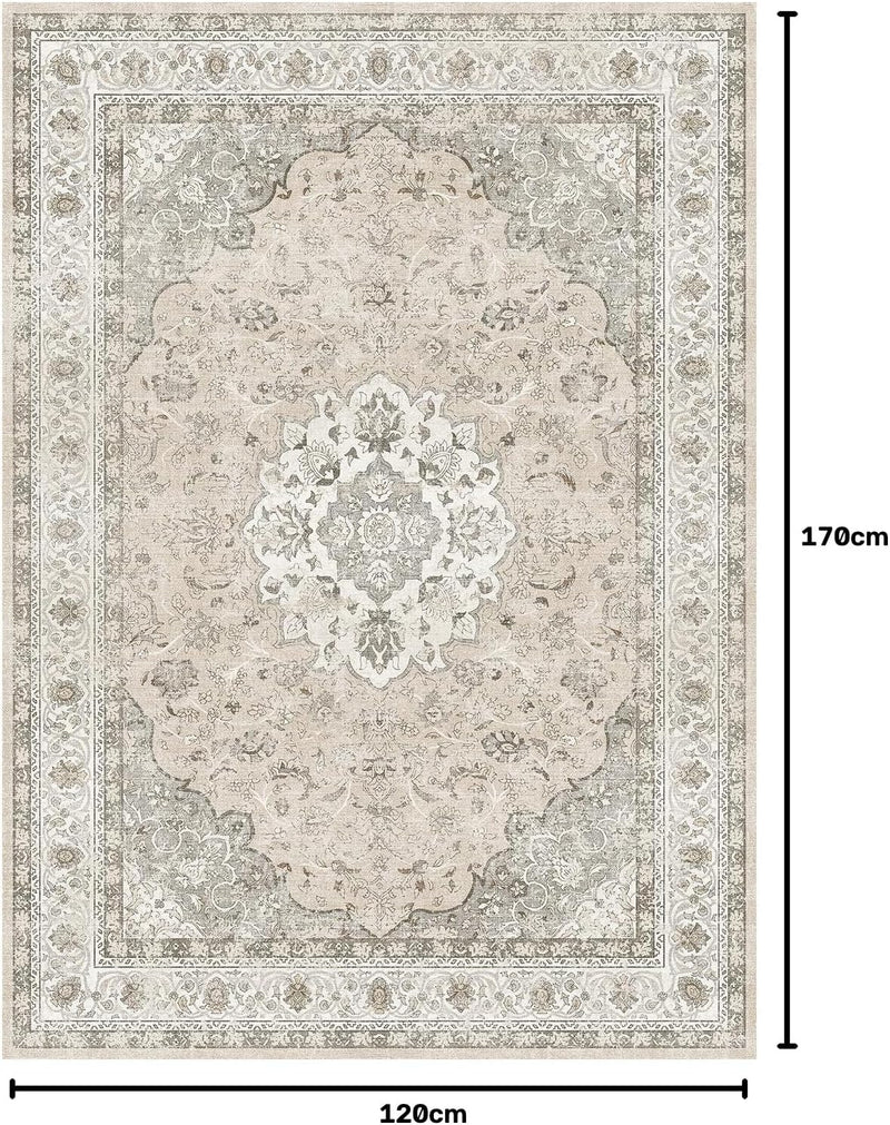Vintage Washable Large Rugs Living Room Area Rug