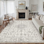Vintage Washable Large Rugs Living Room Area