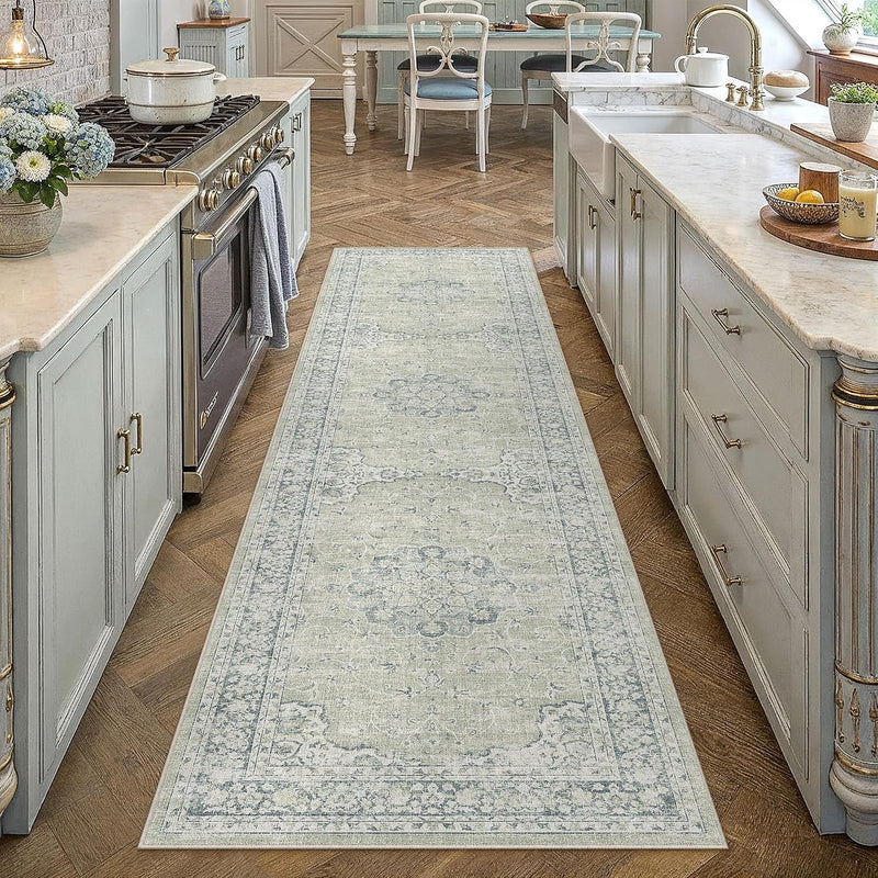 Vintage Washable Large Rugs Living Room Area Rug