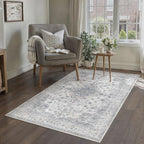 Vintage Washable Large Rugs Living Room Area Rug