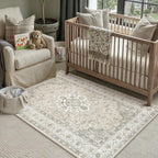 Vintage Washable Large Rugs Living Room Area Rug