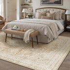 Vintage Washable Large Rugs Living Room Area