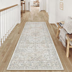 Vintage Washable Large Rugs Living Room Area