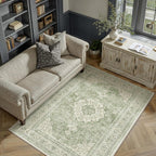 Vintage Washable Large Rugs Living Room Area Rug