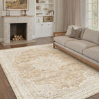 Vintage Washable Large Rugs Living Room Area