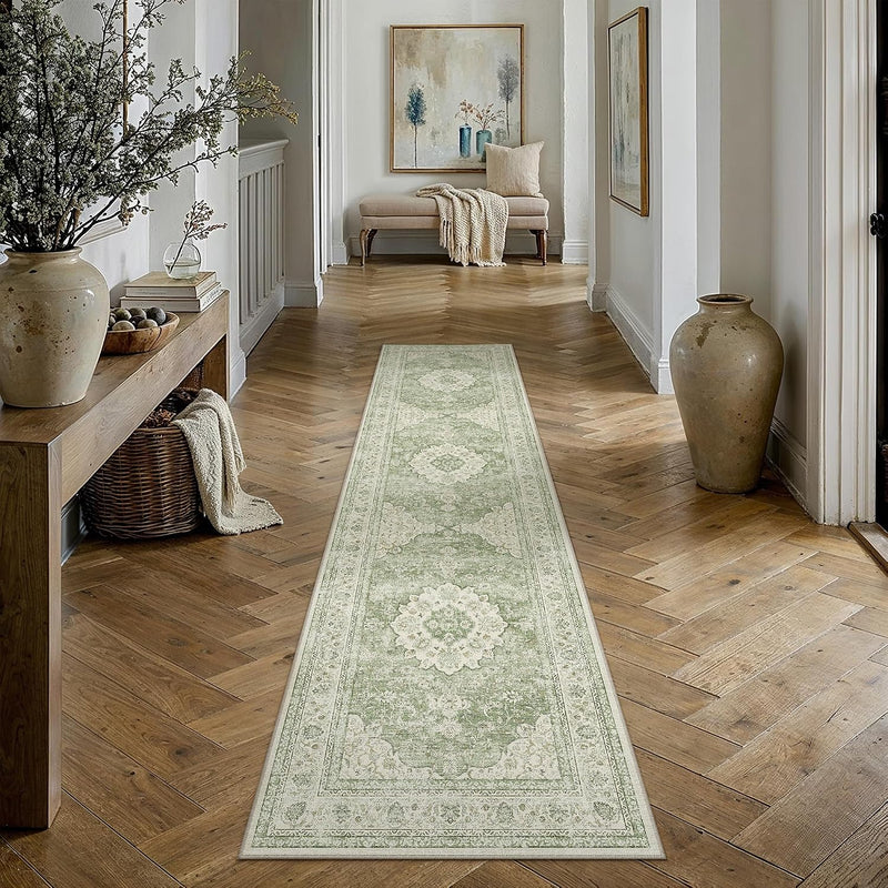 Vintage Washable Large Rugs Living Room Area Rug