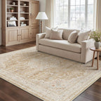Vintage Washable Large Rugs Living Room Area