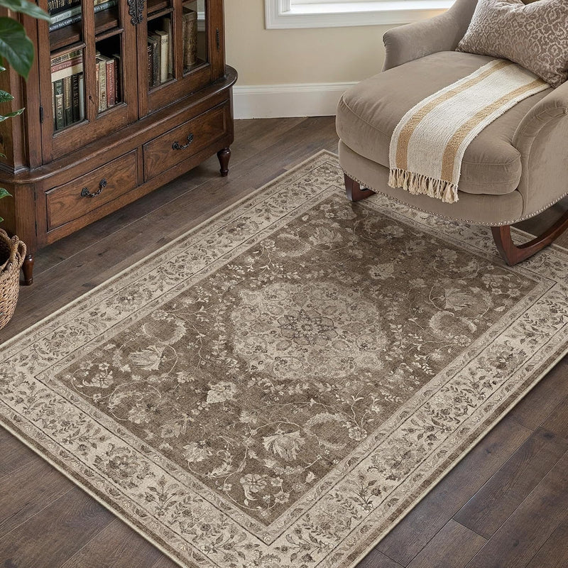 Vintage Washable Large Rugs Living Room Area