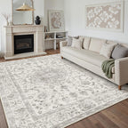 Vintage Washable Large Rugs Living Room Area