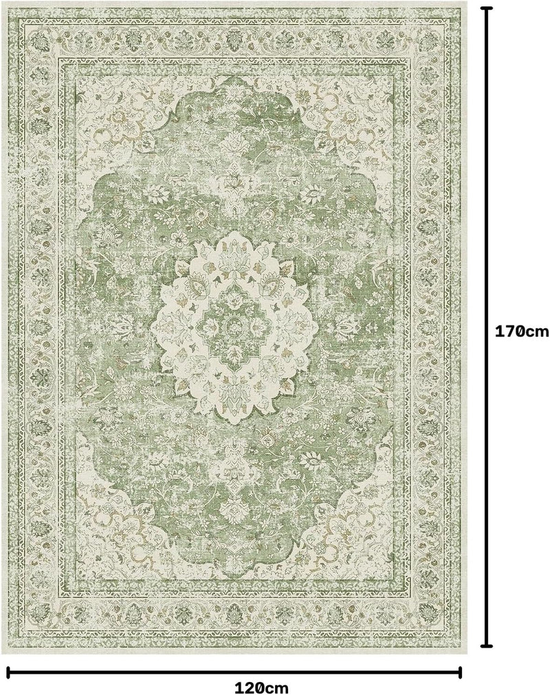 Vintage Washable Large Rugs Living Room Area Rug