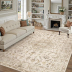 Vintage Washable Large Rugs Living Room Area