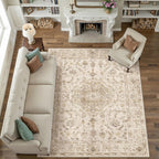 Vintage Washable Large Rugs Living Room Area