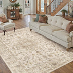 Vintage Washable Large Rugs Living Room Area