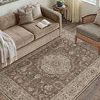 Vintage Washable Large Rugs Living Room Area