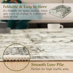 Vintage Washable Rugs for Living Room Area