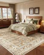 Vintage Washable Rugs for Living Room Area
