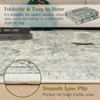 Vintage Washable Rugs for Living Room Area