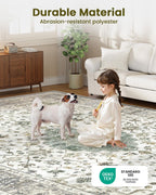 Vintage Washable Rugs for Living Room Area