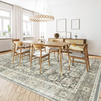 Vintage Washable Rugs for Living Room Area