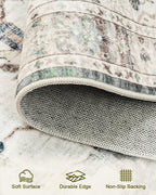 Vintage Washable Rugs for Living Room Area
