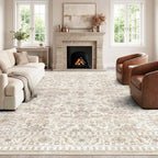 Vintage Washable Rugs for Living Room Area
