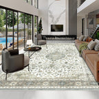 Vintage Washable Rugs for Living Room Area