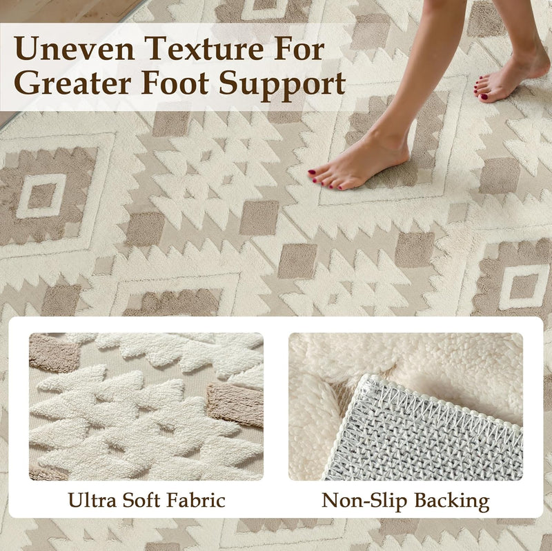 Vintage Washable Rugs Living Room Area Rug