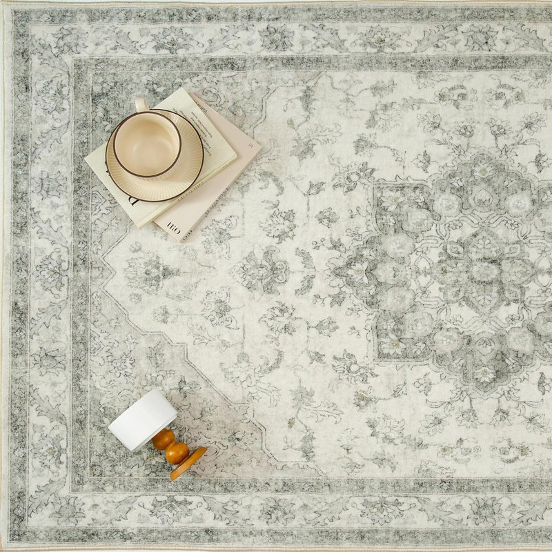 Vintage Washable Rugs Living Room Area Rug