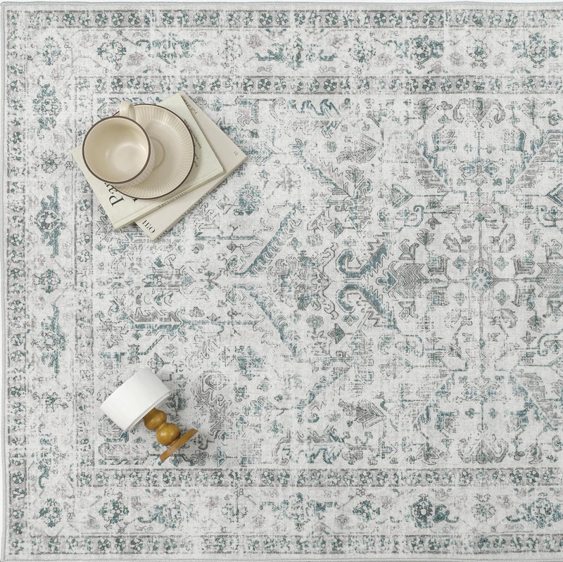 Vintage Washable Rugs Living Room Area Rug