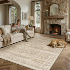 Vintage Washable Rugs Living Room Area Rug
