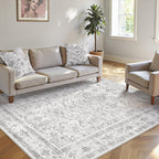 Vintage Washable Rugs Living Room Area Rug