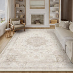 Vintage Washable Rugs Living Room Area Rug