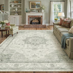 Vintage Washable Rugs Living Room Area Rug
