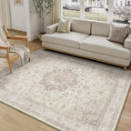 Vintage Washable Rugs Living Room Area Rug