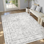 Vintage Washable Rugs Living Room Area Rug
