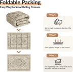 Vintage Washable Rugs Living Room Non Slip