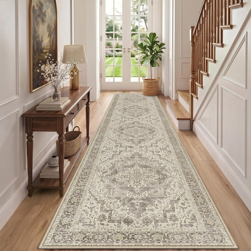 Vintage Washable Rugs Living Room Non Slip