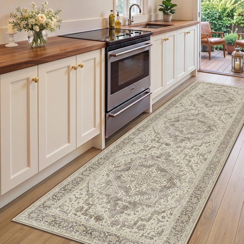 Vintage Washable Rugs Living Room Non Slip