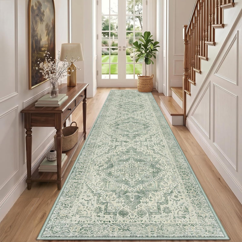 Vintage Washable Rugs Living Room Non Slip