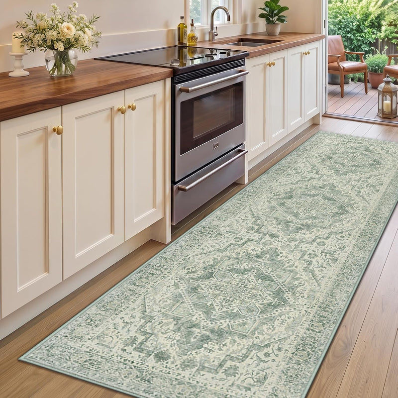 Vintage Washable Rugs Living Room Non Slip