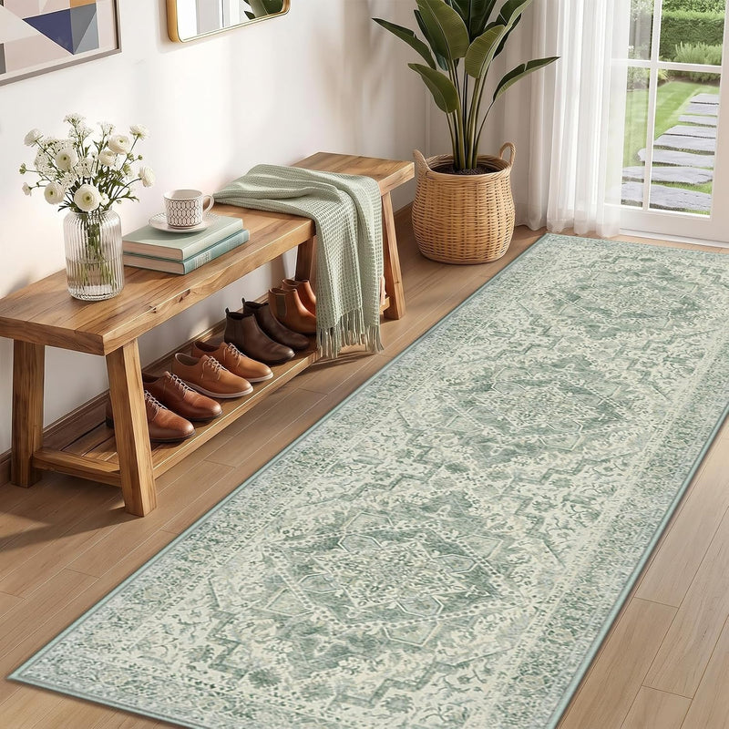 Vintage Washable Rugs Living Room Non Slip