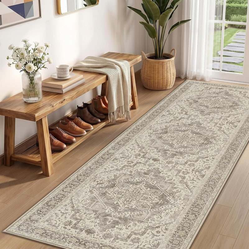 Vintage Washable Rugs Living Room Non Slip