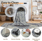 Vintage Washable Rugs Living Room Non Slip