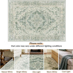 Vintage Washable Rugs Living Room Non Slip