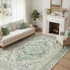 Vintage Washable Rugs Living Room Non Slip