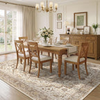 Vintage Washable Rugs Living Room Non Slip