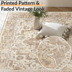 Vintage Washable Rugs Living Room Non Slip