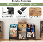 Vinyl Record Player Stand with 3-Tier Storage Turntable